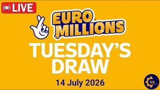 Euromillions draw Live Tuesday 14 July 2026 | Tirage Euromillions en direct | euro million draw