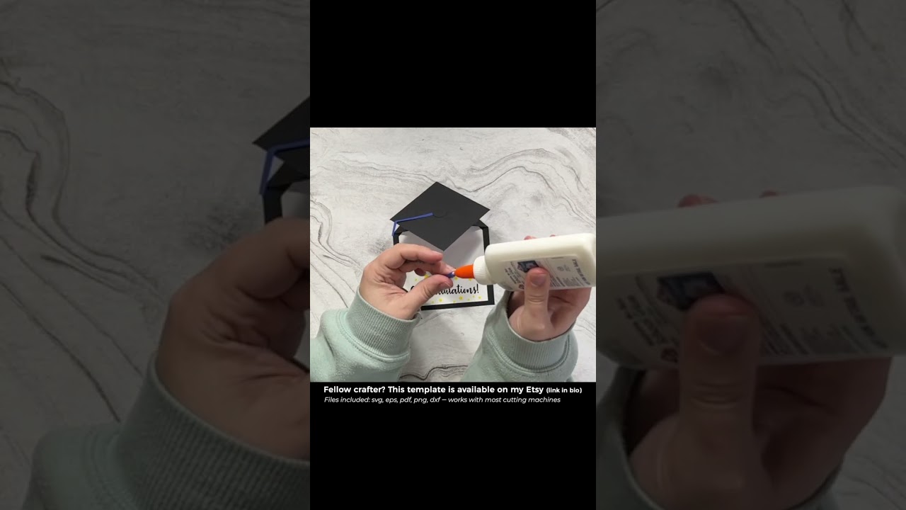 Graduation Card Template | DIY Grad Cap Card