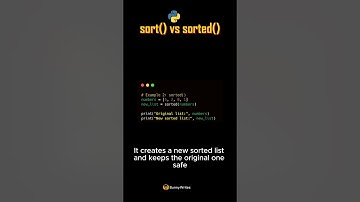 Python sort() vs sorted() — Know the Real Difference! 🐍