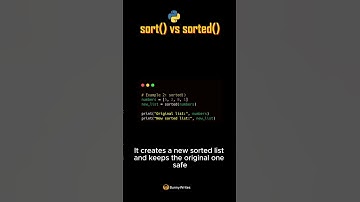 Python sort() vs sorted() — Know the Real Difference! 🐍