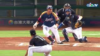 05/06 Lamigo vs 富邦 六局上,林晨樺接替陳鴻文中繼,面對滿壘局面讓朱哥擊出1-2-3雙殺,沒有失分