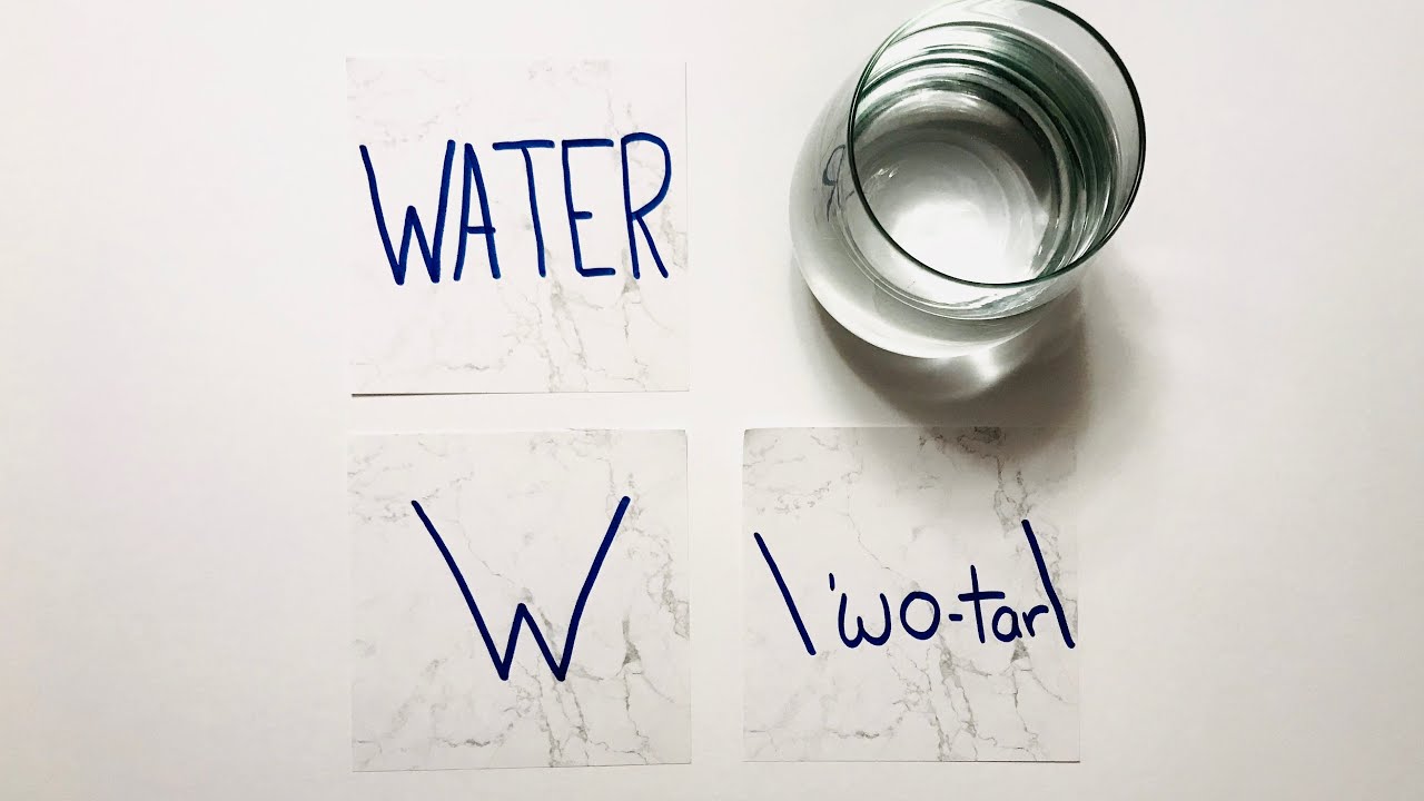 How To Say The Word "Water" And Pronounce The Letter "W" In English