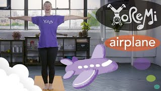 Airplane (Warrior 3 Pose) | Kids Yoga, Music and Mindfulness with Yo Re Mi screenshot 5