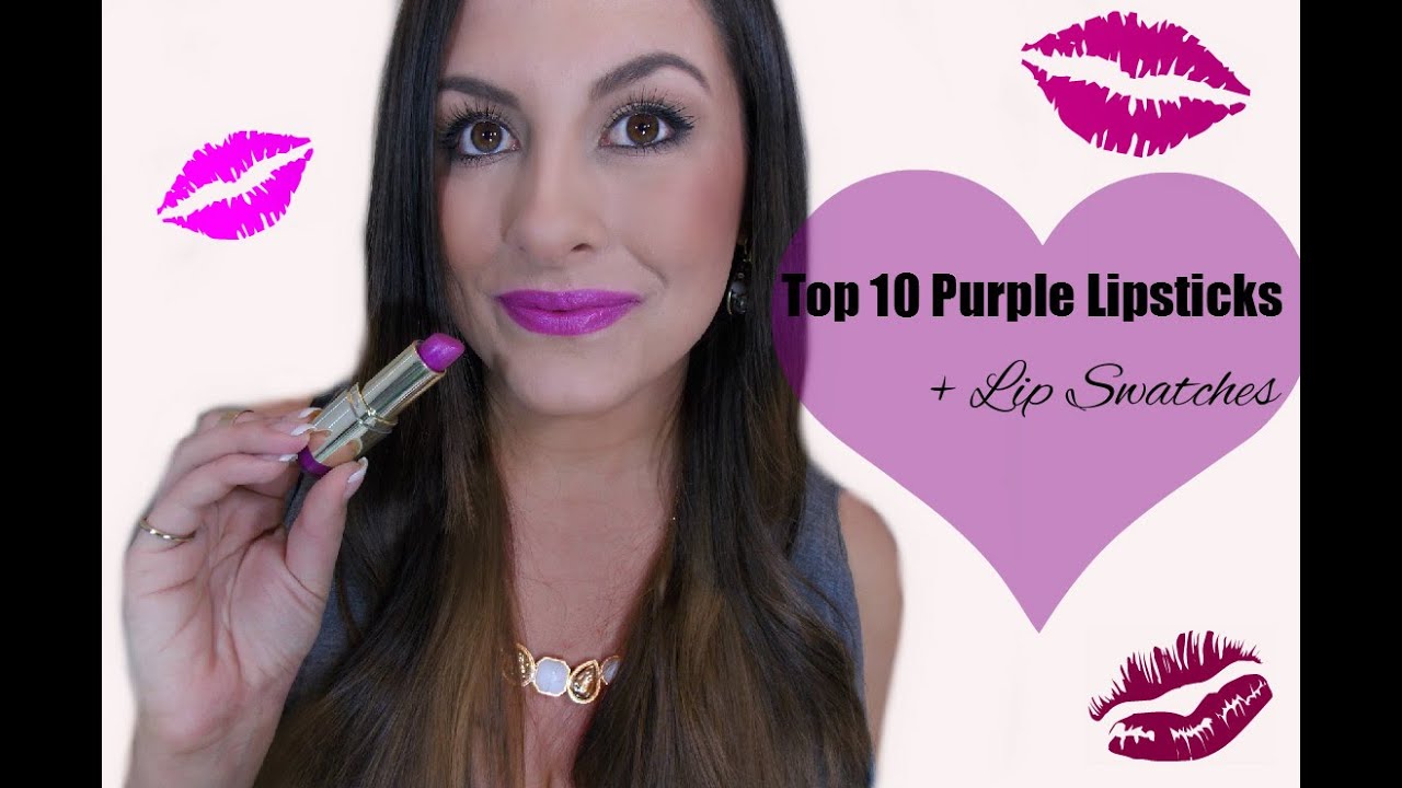 Favorite Purple Lipsticks + Lip Swatches