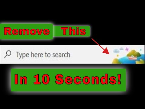 Windows Search Bar Graphic - How to Remove it in 10 seconds!