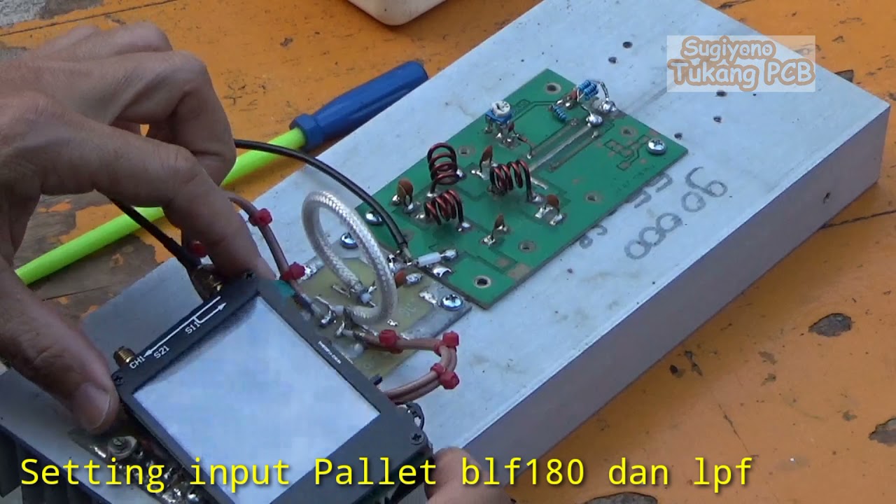 #Radio #Pemancar Setting input bosster pallet blf180 dan Low Pass Filter