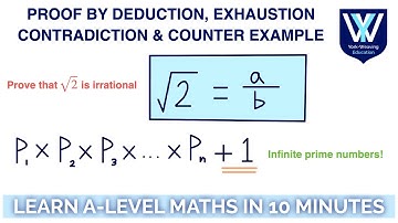Proof | Deduction, Exhaustion, Contradiction & Counter Example | Learn A-Level Maths in 10 minutes
