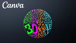 Color ? Divided 3D Logo - Canva & Photopea Tutorial