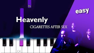 Heavenly ~ Cigarettes After Sex  / EASY PIANO TUTORIAL