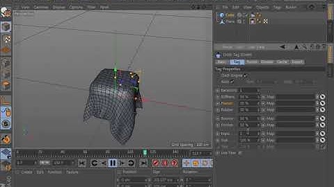 [시포디 다이내믹] 시포디 천의 표현-시네마 4D(Cinema 4D Dynamic Cloth Tutorial)