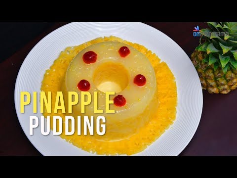 Eggless pineapple pudding for Easter