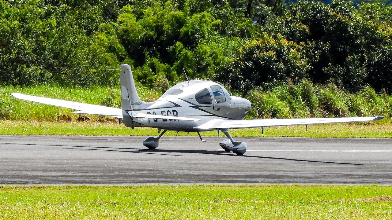 Pouso do Cirrus SR22T // PS-ECR no Aeroporto Municipal de Patos de Minas - SNPD