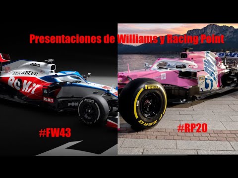 Williams y Racing Point presentan sus monoplazas para la temporada 2020 de la Fórmula 1