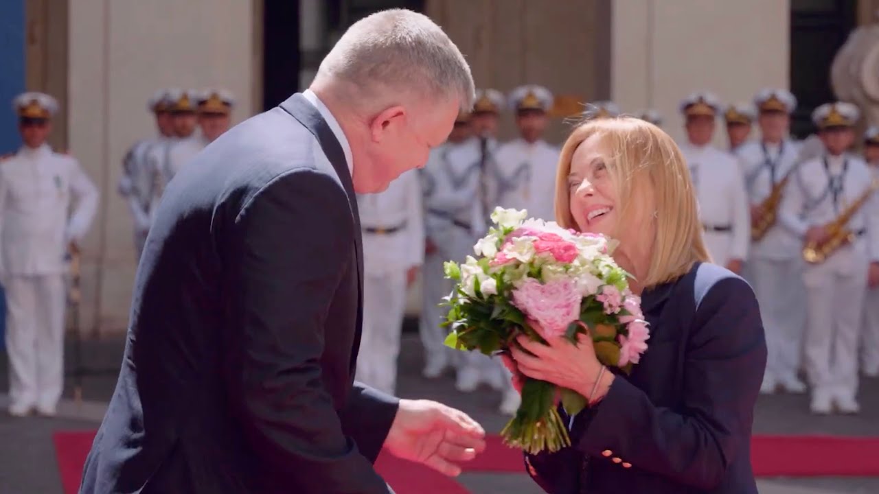 GIORGIA MELONI RICEVE A PALAZZO CHIGI IL PRIMO MINISTRO SLOVACCO, ROBERT FICO