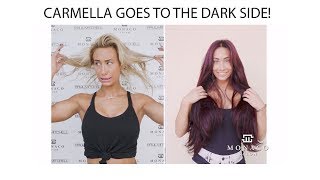 Carmella goes to the dark side | Hair Extensions | Color | Monaco Salon