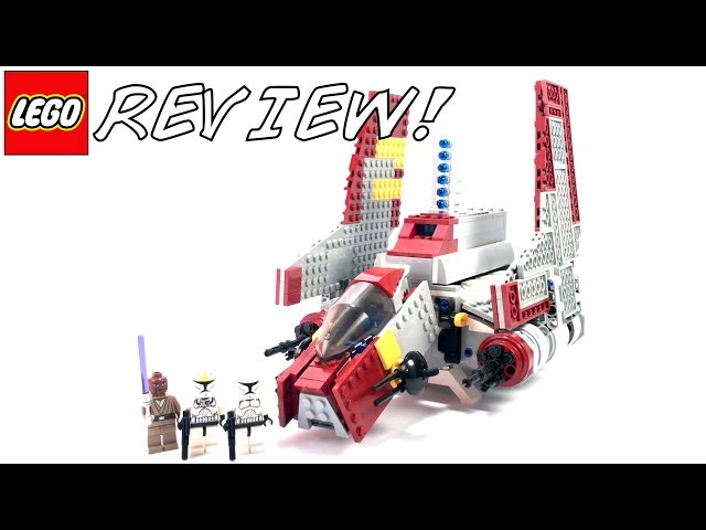 LEGO 8019 Republic Attack Shuttle Review! | Clone Wars LEGO Set! - YouTube