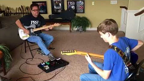 Bram Rawlings jamming with Brent Mason