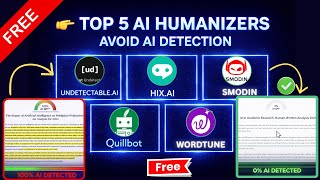 Top 5 Free Ai Humanizer Tools For Students Avoid Ai Detection Easily