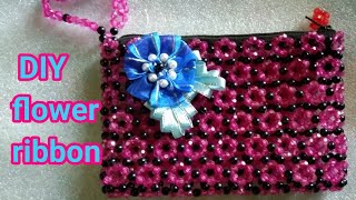 FLOWER RIBBON | DIY decoration | Flower using ribbon