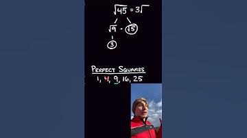 Simplifying Square Roots (in 38 seconds)