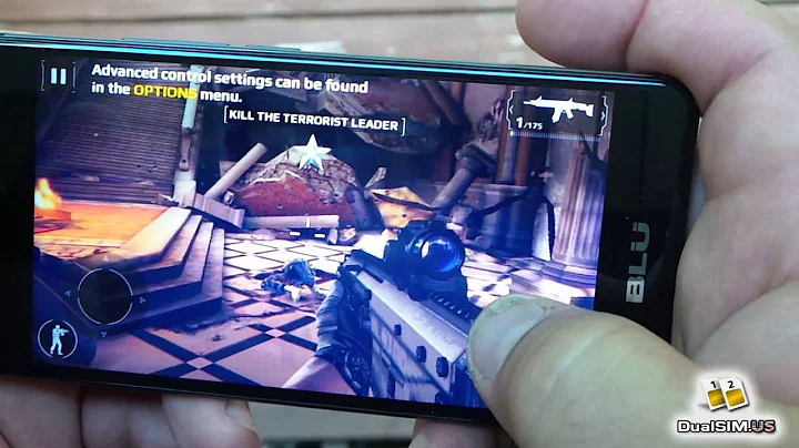 Blu R1 HD ($59) - 3D Gaming Review - Modern Combat 5 Gameplay - Amazon Prime Edition