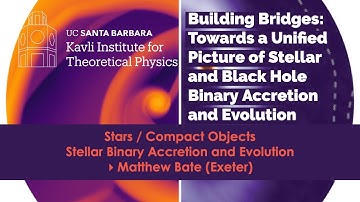 Stellar Binary Accretion and Evolution ▸ Matthew Bate (Exeter)