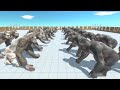 OLD vs NEW GORO THE GIANT Animal Revolt Battle Simulator