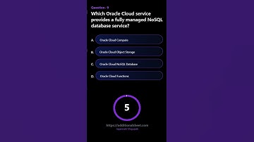 Which Oracle Cloud service provides a fully managed NoSQL database service