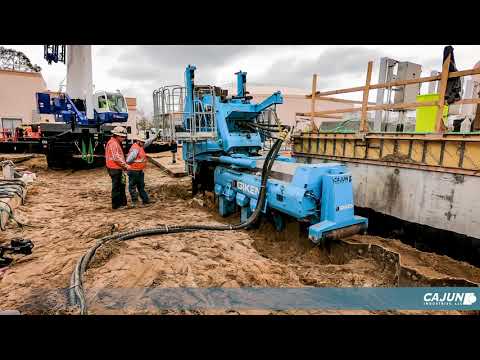 Cajun Industries | Florida Water Treatment Facility | Giken Silent Piler