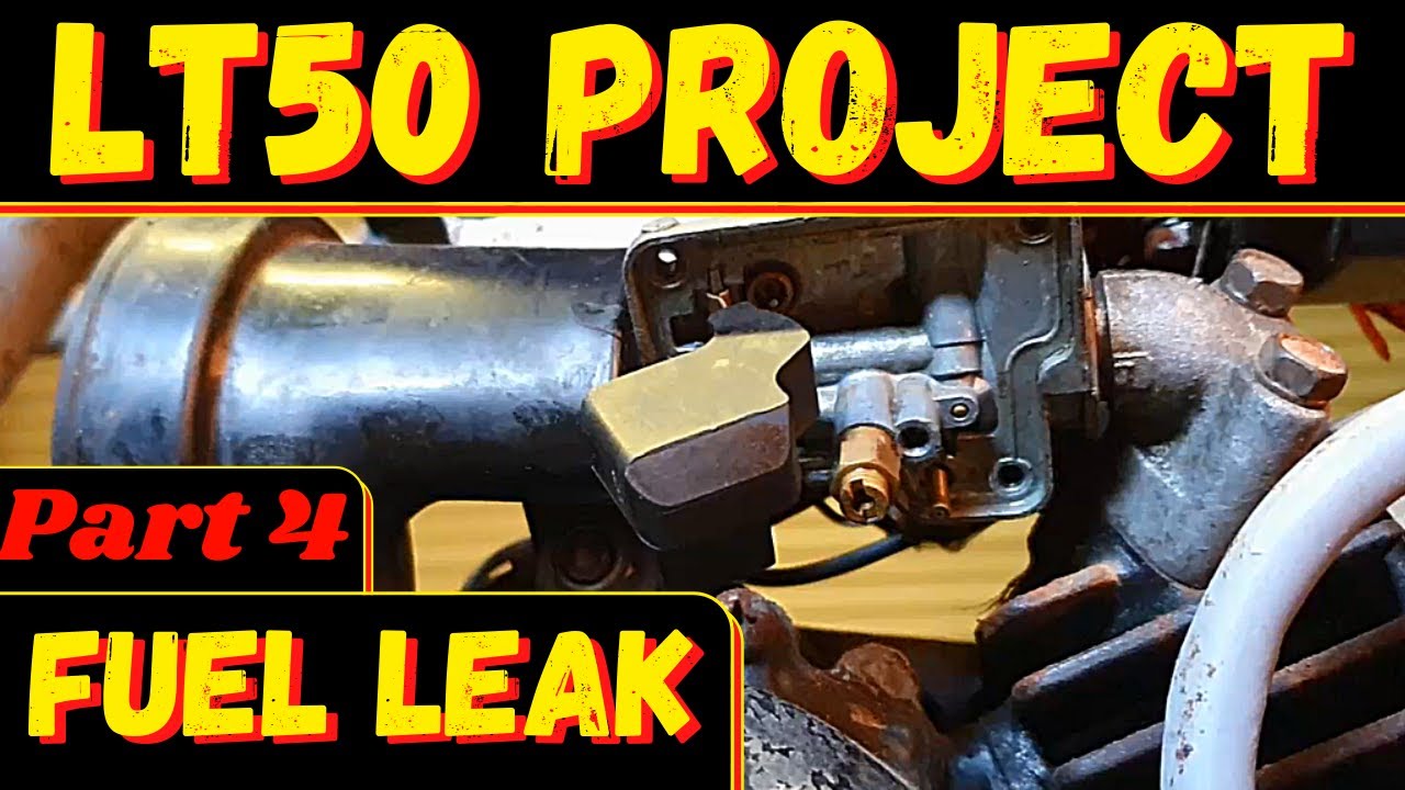 How to stop LT50 fuel overflow leak, LT 50 Quad Project part 4 fuel from carb carburetor - YouTube