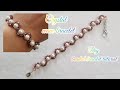 Crystal wave bracelet/Easy and elegant bracelet/Beaded bracelet tutorial/Diy jewelry/Diy Beading