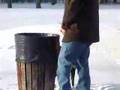 Taking A Pee In Garbage Can Taking A Pee In Garbage Can