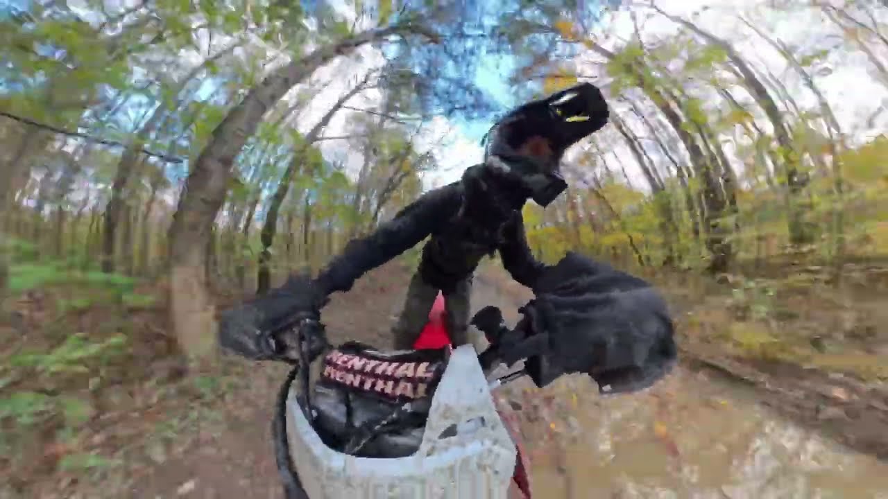 Solo Soggy Day #honda #lifeisbutadream #adventure #bikelife #dirtbike    