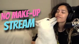 Valkyrae removing makeup on stream (ft. Sykkuno)