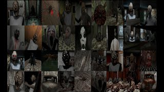 All Granny Games Jumpscares and Deaths Collection (including Nightmare mode and all bad endings)