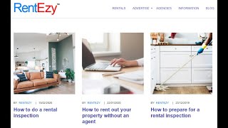 Finding information on RentEzy for private landlords