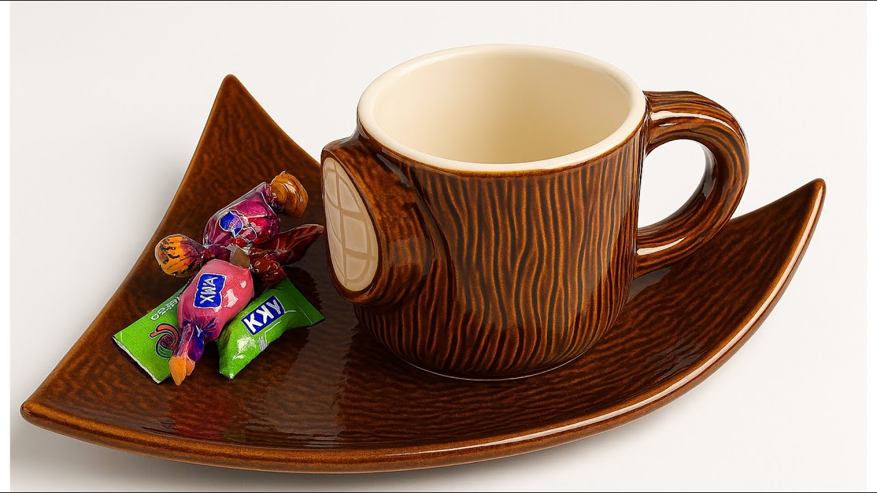 You Won’t Believe How Easy This Triangular Ceramic Coaster Is to Make! 🔺☕