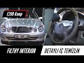 Deep interior cleaning for neglected mercedes e200  detayl  temizlik