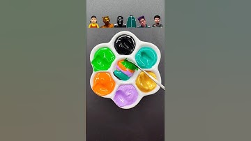 오징어 게임3(108편)의 혼합색을 맞춰보세요 #오징어게임 #오징어게임3 #색깔섞기 #만족 #asmr