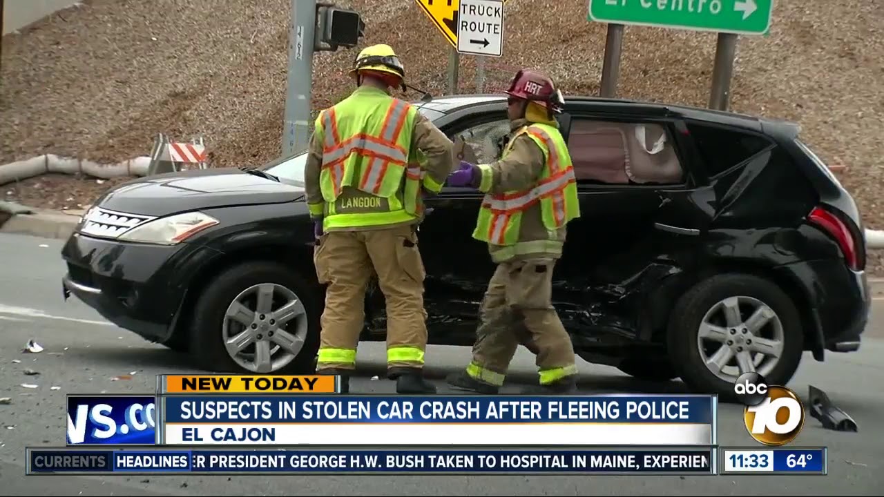 Brief chase in El Cajon ends in arrests, injured driver YouTube