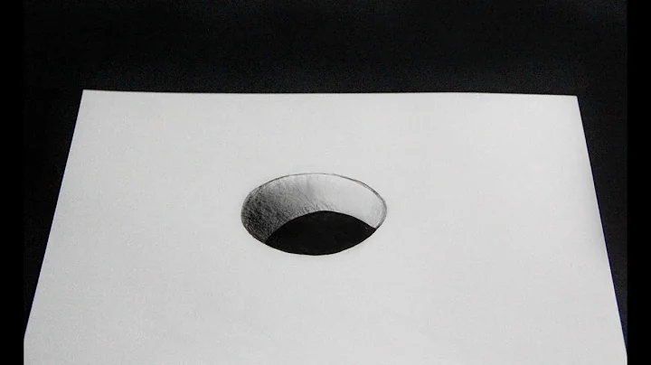 How To Draw 3D Hole for Kids - 3D Trick Art on paper - Easy Anamorphic Illusion