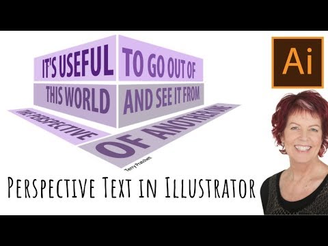 illustrator perspective text