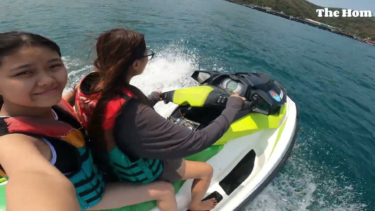 Впервые попробовала парасейлинг и катание на гидроцикле с сестрой на острове Ко Ларн 🪂🌊