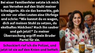 Bei einer Familienfeier setzte ich mich aus Versehen auf den Stuhl meiner Schwägerin🎭
