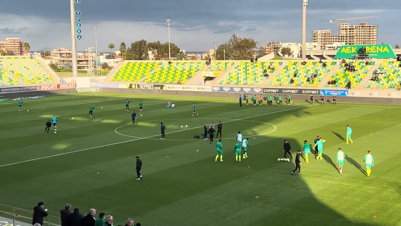 Κοινό ζέσταμα ΑΕΚ- Ολυμπιακός 01.03.2026