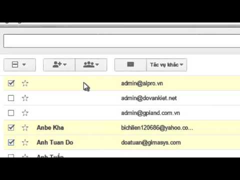 Video Tạo nhóm danh sách liên hệ trong Gmail - youtube