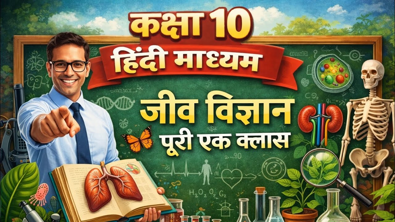 Class 10 Biology Complete One Shot | हिंदी माध्यम | बोर्ड परीक्षा 2026