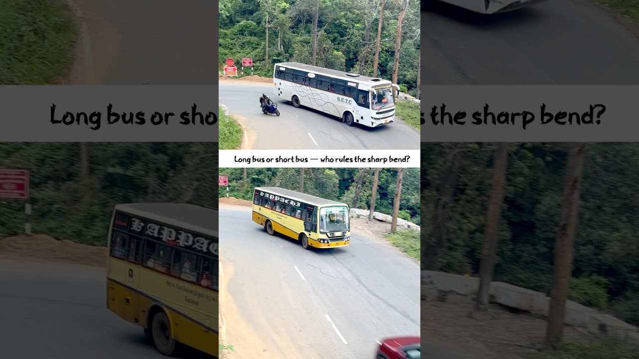 Long Route or Shortcut? 🚍 Drivers Show Perfect Skill Wide Turn vs Quick Cut select the best