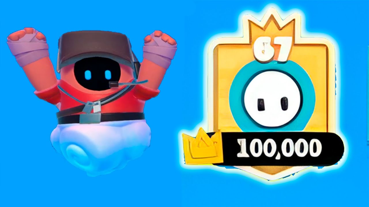 El Jugador que ha conseguido 100K CORONAS en FALL GUYS!!! Historia de las 100.000 Coronas Fall Guys