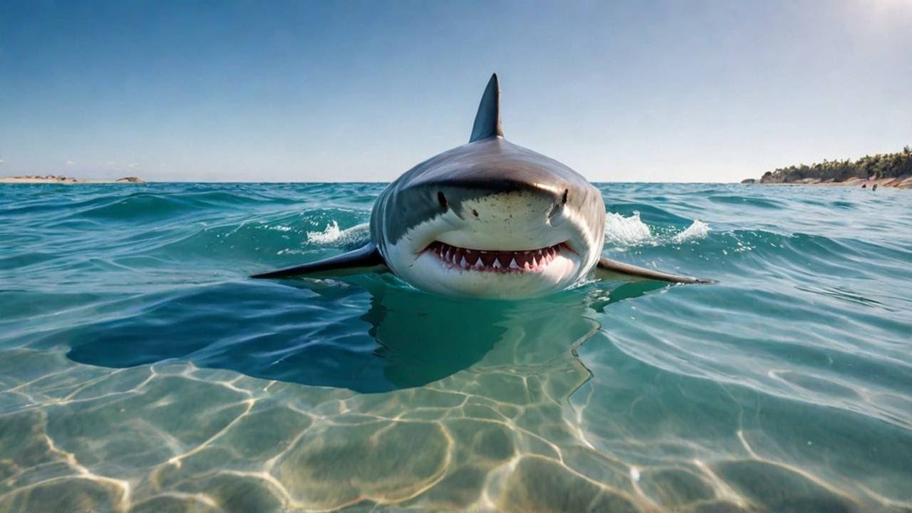 Massive Shark Emerges from the Depths in Galveston Texas?